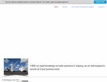 Tablet Screenshot of gulfshippingltd.com